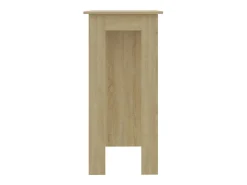 Mesa bar con estante contrachapada roble Sonoma 102x50x103,5 cm