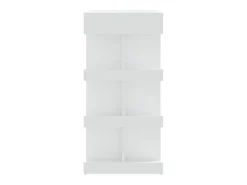 Mesa bar estante almacenaje contrachapada blanco 100x50x101,5cm