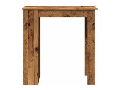 Mesa bar y estante madera ingeniería envejecida 102x50x103,5cm