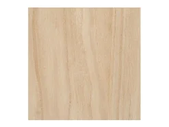 Mesa Centro Shiro Tapa Redonda Blanco y Roble 39 cm