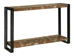 Mesa Consola 120 x 33 x 75 cm madera maciza reciclada