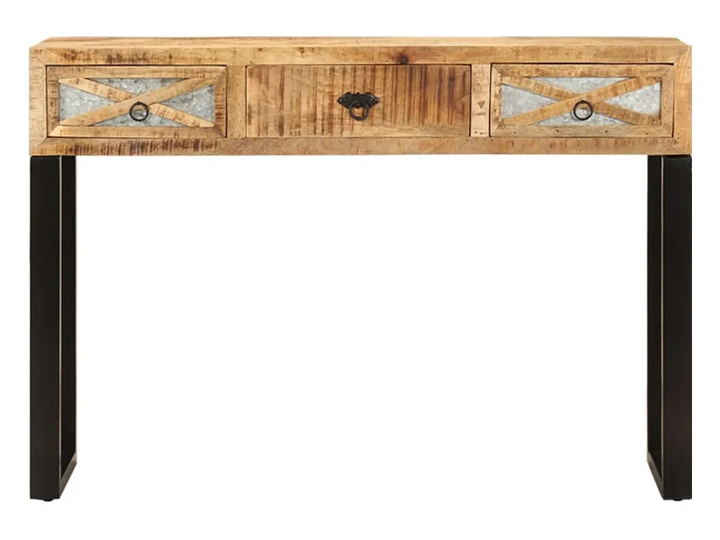 Mesa consola 110 x 30 x 76 cm Madera maciza de mango