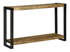 Mesa Consola 120 x 33 x 75 cm Madera maciza de mango rugosa