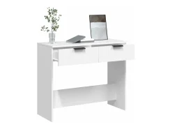 Mesa consola Blanca 90x36x75 cm Madera de ingeniería
