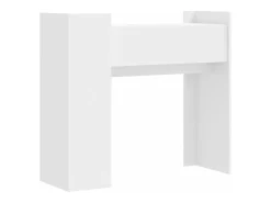 Mesa consola blanca 100x35x90 cm madera de ingeniería