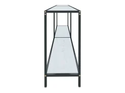 Mesa consola Blanca 200x35x75,5 cm Cristal templado