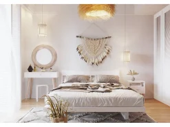 Mesa Consola Blanca 90x80x39 cm – Estilo Escandinavo – Ideal como Tocador o Escritorio