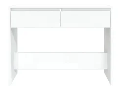 Mesa consola blanca 100x35x76,5 cm madera de ingeniería