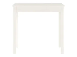 Mesa consola Blanca 80x40x75 cm Madera maciza de pino