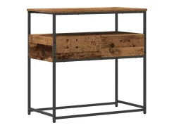 Mesa Consola con cajón con estante Madera Vieja 75 x 40 x 75 cm
