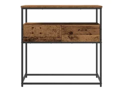 Mesa Consola con cajón con estante Madera Vieja 75 x 40 x 75 cm