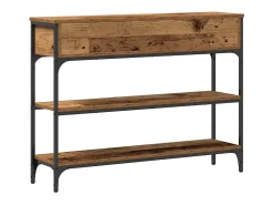 Mesa Consola con cajón Madera vieja 100 x 25 x 75 cm