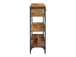 Mesa Consola con cajón Madera vieja 100 x 25 x 75 cm