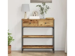 Mesa Consola con cajón Madera vieja 72.5 x 25 x 75 cm