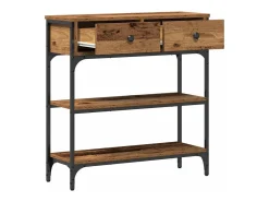 Mesa Consola con cajón Madera vieja 72.5 x 25 x 75 cm