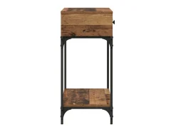 Mesa Consola con cajón Madera vieja 75 x 34.5 x 75 cm