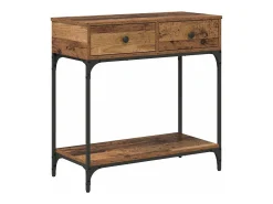 Mesa Consola con cajón Madera vieja 75 x 34.5 x 75 cm