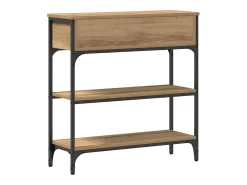 Mesa Consola con cajón Roble artisan 72.5 x 25 x 75 cm