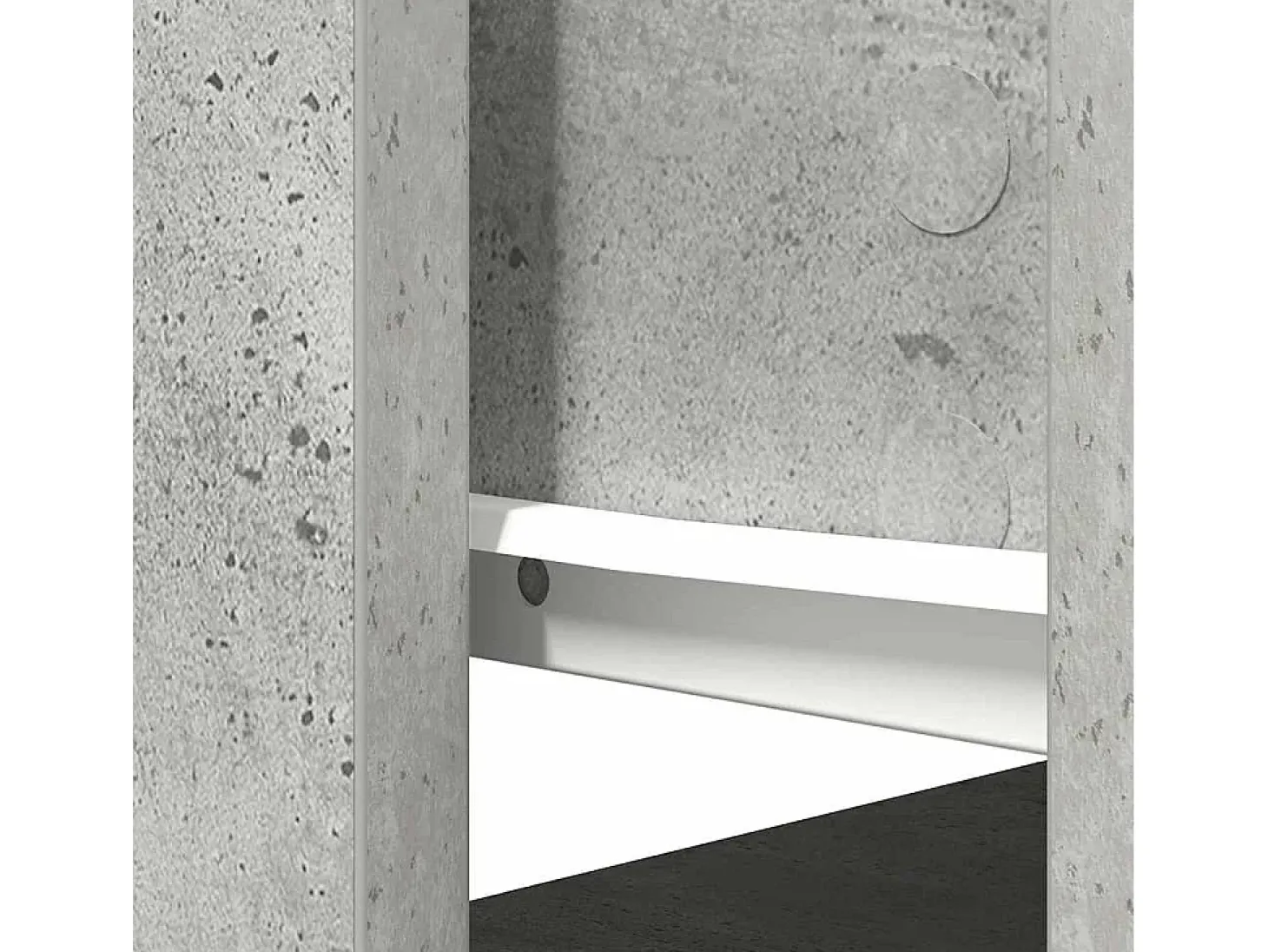 Mesa consola con cajones gris hormigón 85,5x38,5x74,5 cm