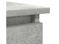 Mesa consola con cajones gris hormigón 85,5x38,5x74,5 cm