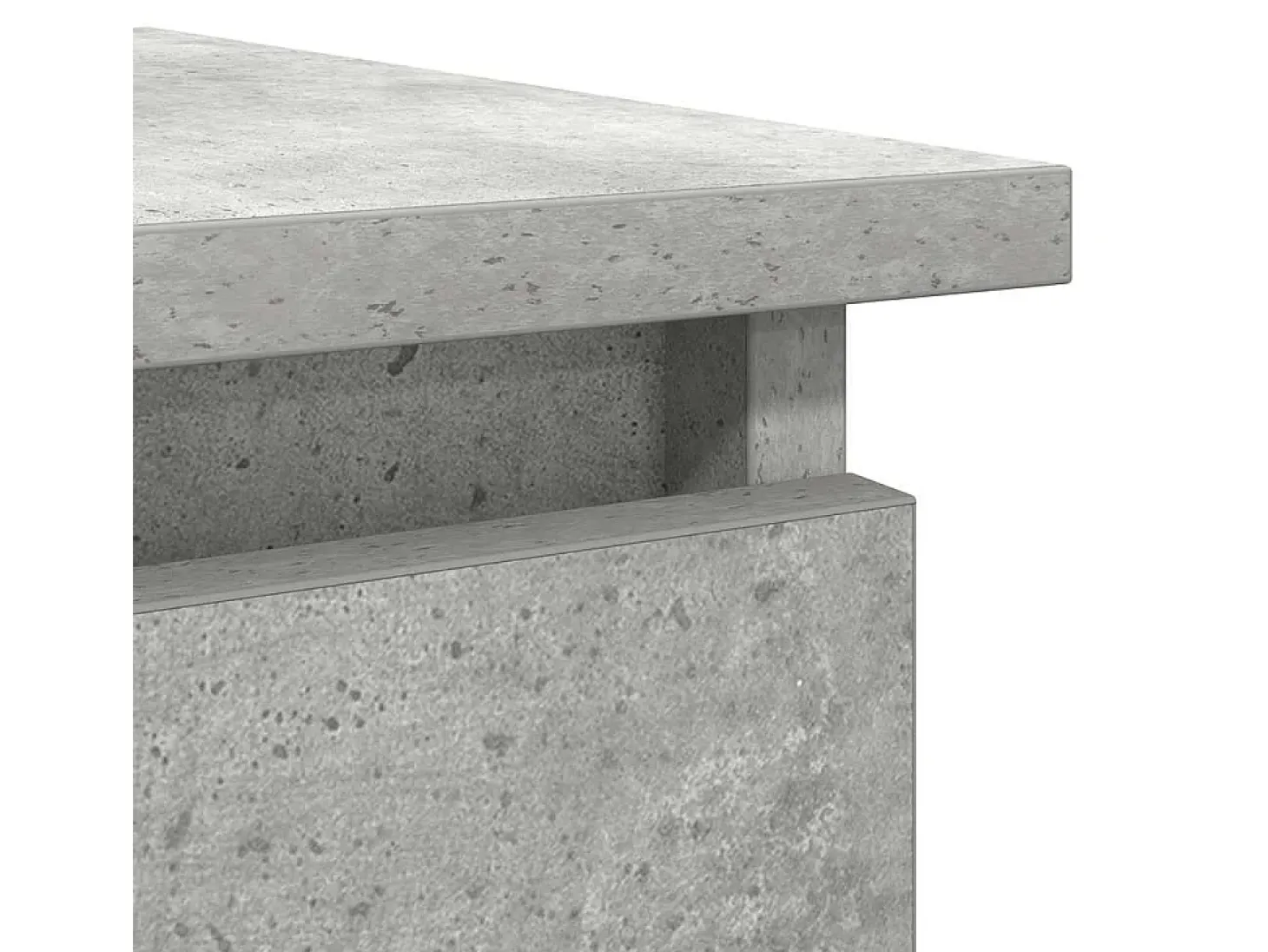 Mesa consola con cajones gris hormigón 85,5x38,5x74,5 cm