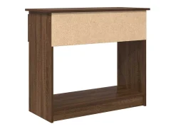 Mesa consola con cajones roble marrón 85,5x38,5x74,5 cm
