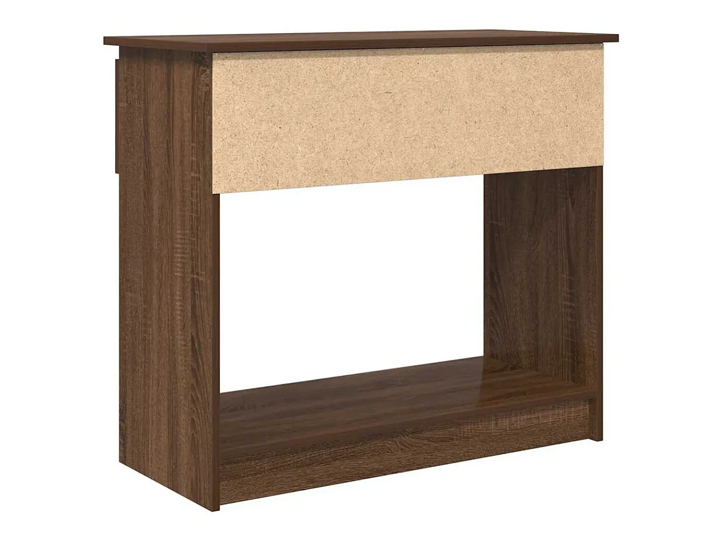 Mesa consola con cajones roble marrón 85,5x38,5x74,5 cm