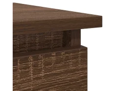 Mesa consola con cajones roble marrón 85,5x38,5x74,5 cm