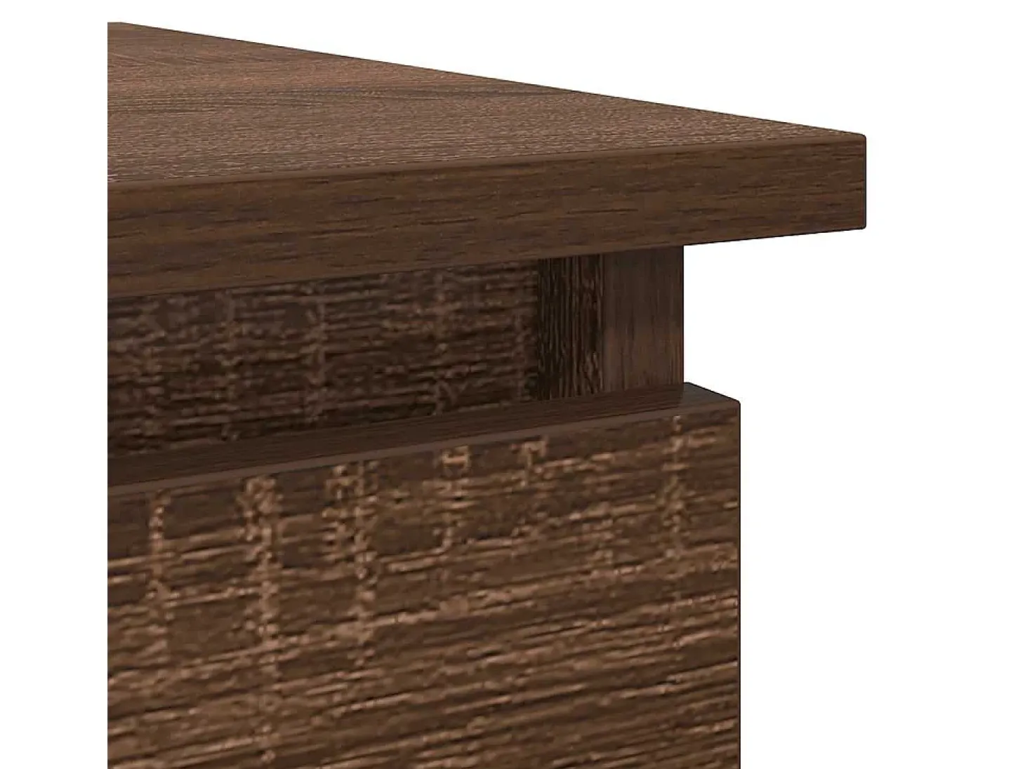 Mesa consola con cajones roble marrón 85,5x38,5x74,5 cm