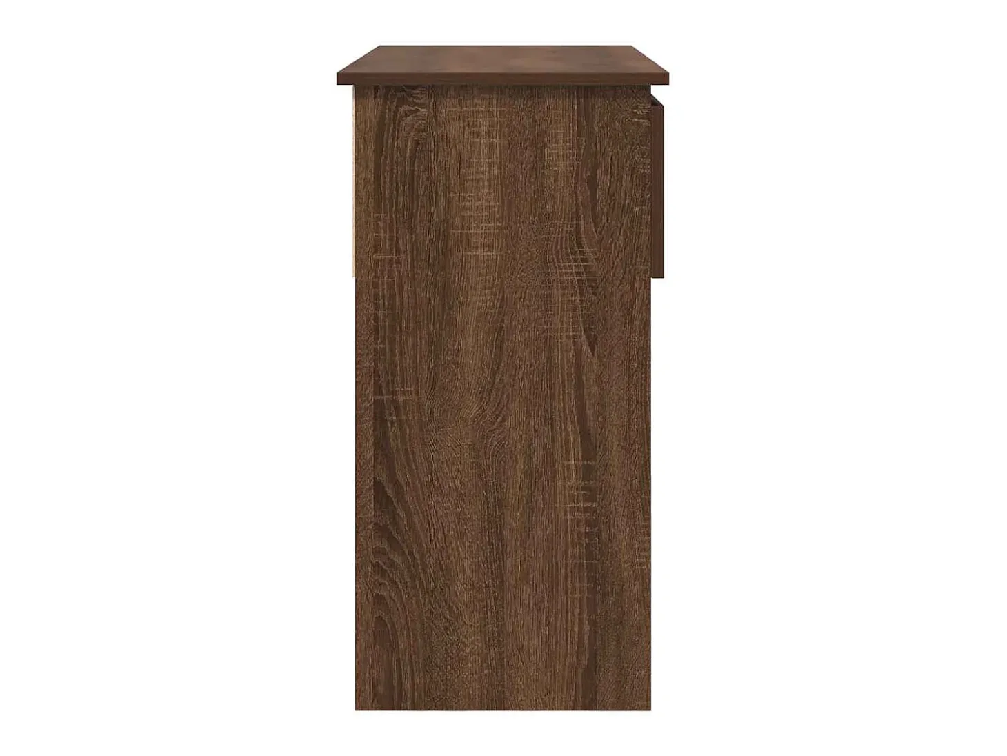 Mesa consola con cajones roble marrón 85,5x38,5x74,5 cm
