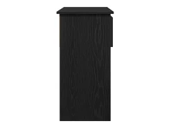 Mesa consola con cajones negra 85,5x38,5x74,5 cm