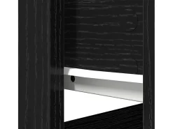 Mesa consola con cajones negra 85,5x38,5x74,5 cm