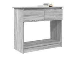 Mesa consola con cajones Sonoma gris 85,5x38,5x74,5 cm