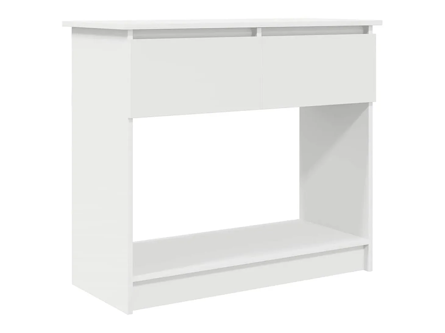 Mesa consola con cajones blanca 85,5x38,5x74,5 cm