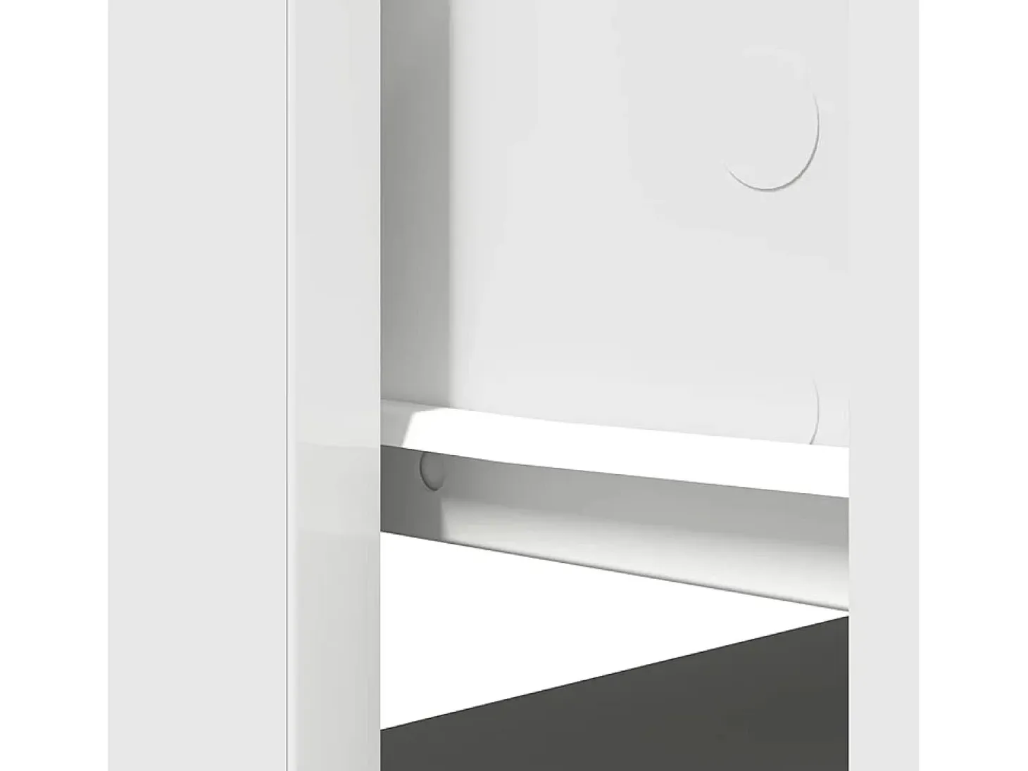 Mesa consola con cajones blanca 85,5x38,5x74,5 cm