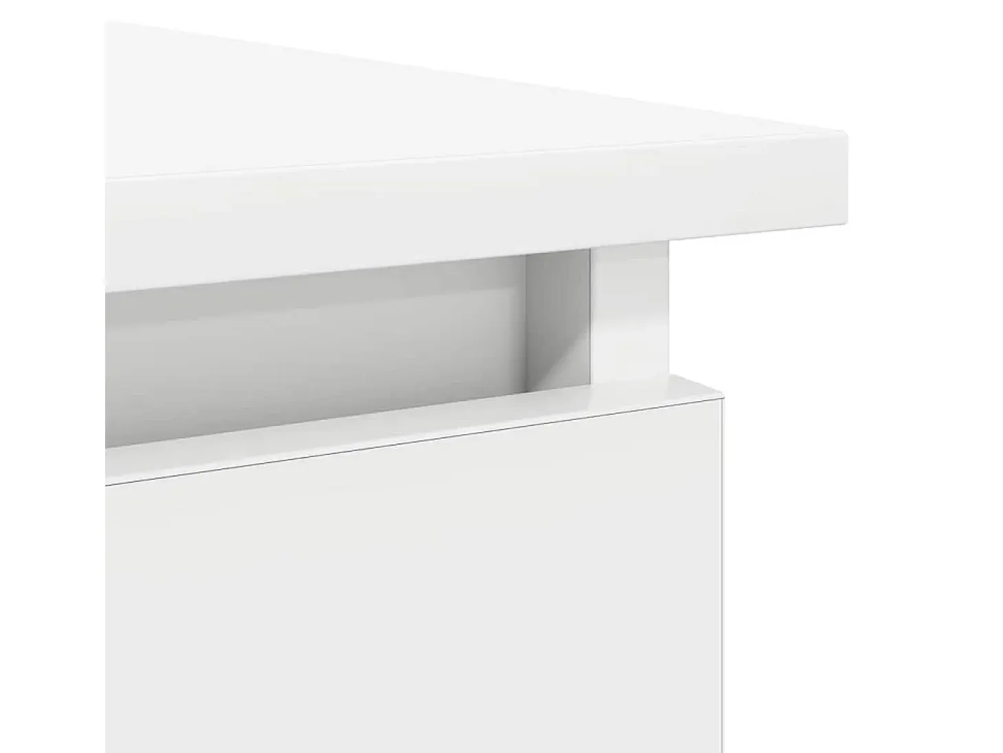 Mesa consola con cajones blanca 85,5x38,5x74,5 cm