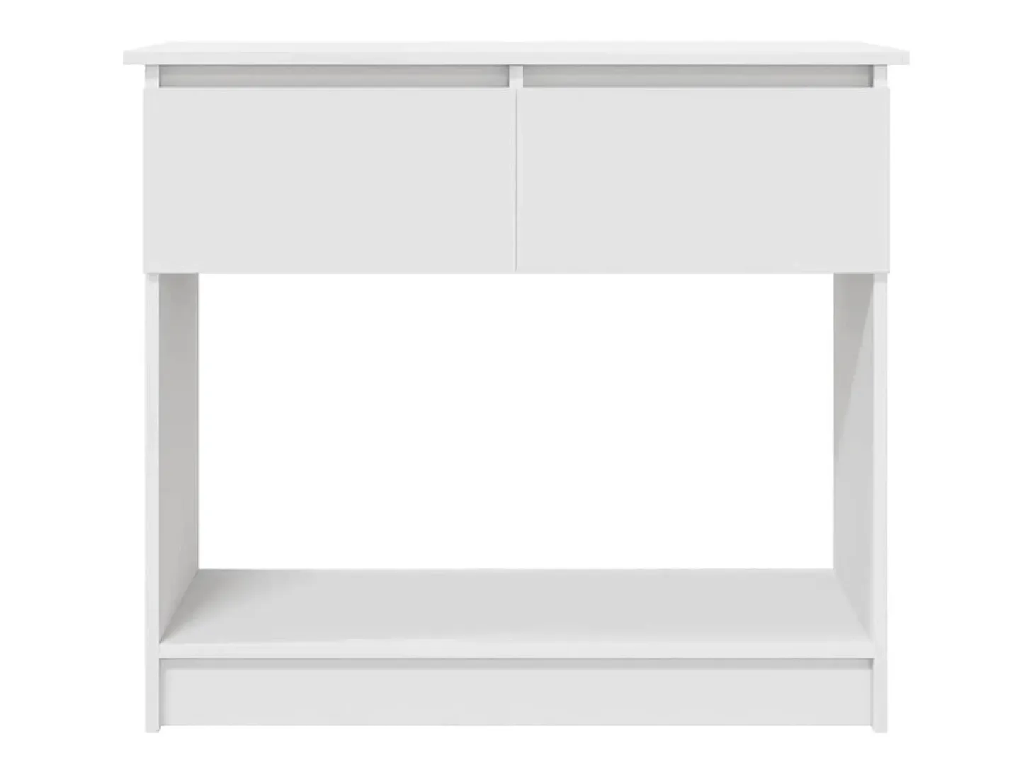 Mesa consola con cajones blanca 85,5x38,5x74,5 cm