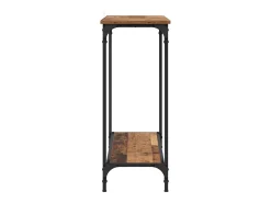 Mesa Consola con estante Madera vieja 101 x 30.5 x 75 cm