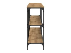 Mesa Consola con estante Otro Roble artisan 180 x 30 x 75 cm