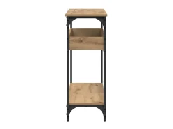 Mesa Consola con estante Roble artisan 100 x 29 x 75 cm
