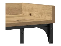 Mesa Consola con estante Roble artisan 100 x 30 x 80 cm