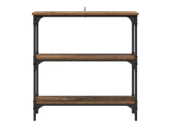 Mesa Consola con estante Madera vieja 75 x 22.5 x 75 cm