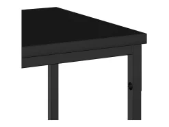 Mesa Consola con estante Otro Roble negro 180 x 30 x 75 cm