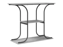 Mesa Consola con estante Gris sonoma 101 x 35 x 80.5 cm