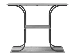 Mesa Consola con estante Gris sonoma 101 x 35 x 80.5 cm