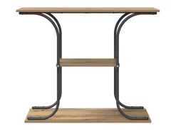 Mesa Consola con estante Roble artisan 101 x 35 x 80.5 cm