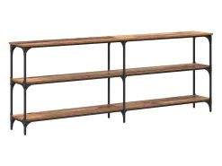 Mesa Consola con estante Madera Vieja 200 x 29 x 75 cm