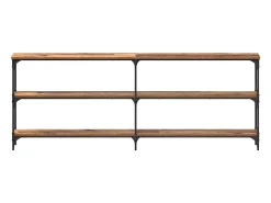 Mesa Consola con estante Madera Vieja 200 x 29 x 75 cm