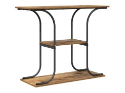 Mesa Consola con estante Madera vieja 101 x 35 x 80.5 cm