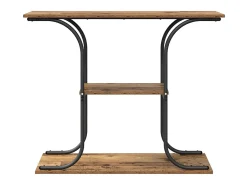 Mesa Consola con estante Madera vieja 101 x 35 x 80.5 cm